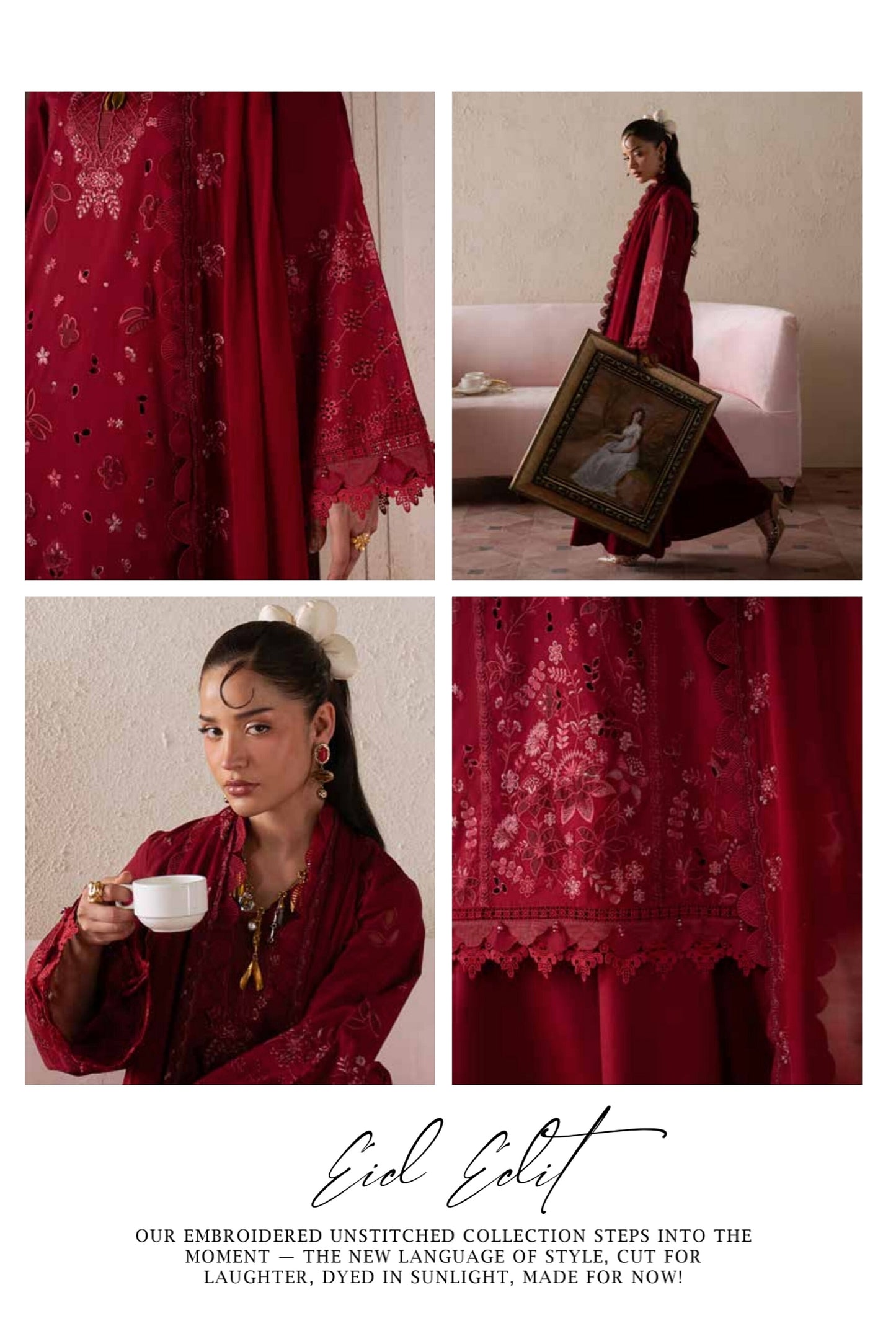 [ SUIT A ] - NUREH FEYA EMBROIDERED LAWN WITH EMBROIDERED CHIFFON DUPATTA COLLECTION 2026