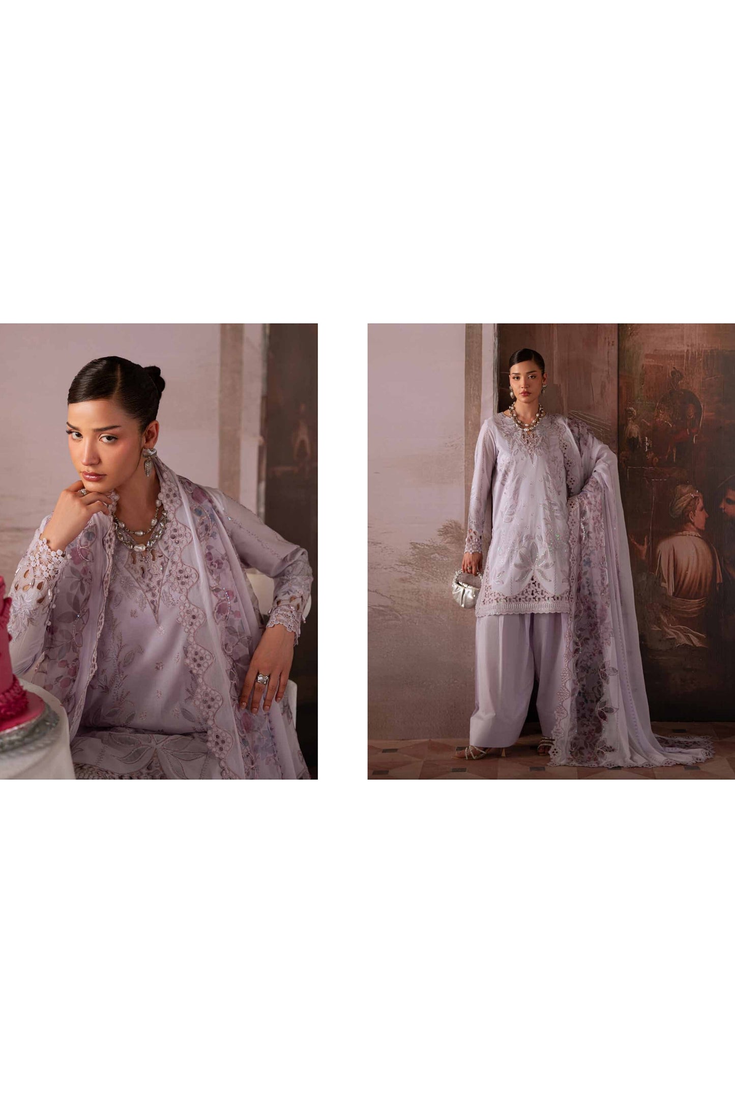 [ SUIT F ] - NUREH FEYA EMBROIDERED LAWN WITH EMBROIDERED CHIFFON DUPATTA COLLECTION 2026