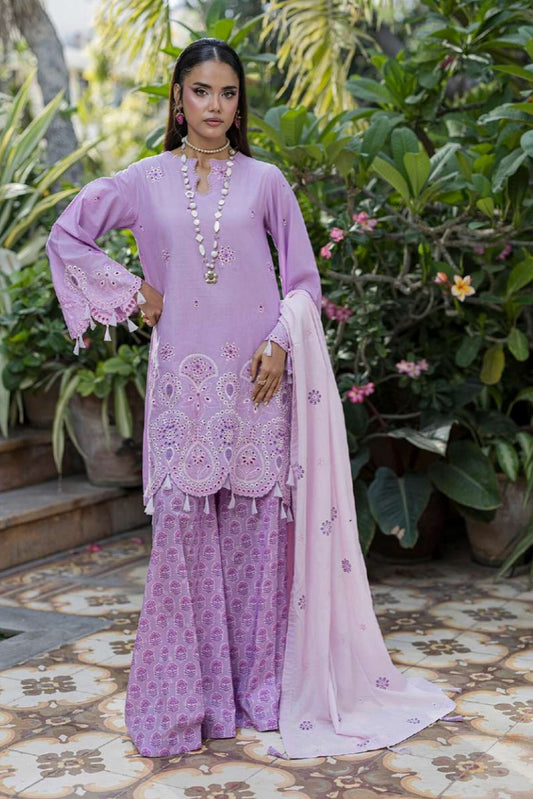 [ SUIT A ] - ZELLBURY CHIKANKARI LAWN EMBROIDERED COLLECTION 2026