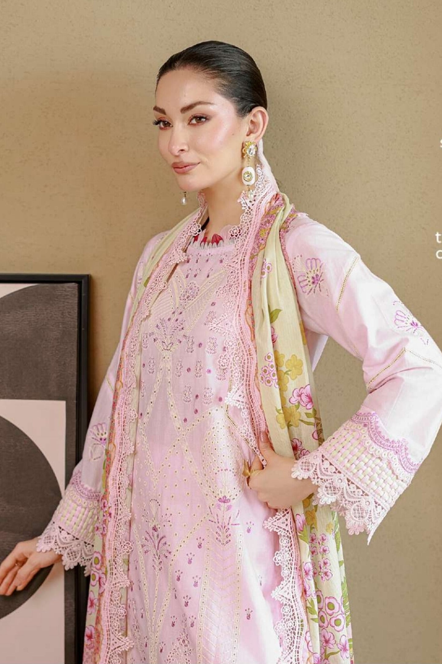 [ SUIT E ] - ZELLBURY CHIKANKARI LAWN EMBROIDERED COLLECTION 2026