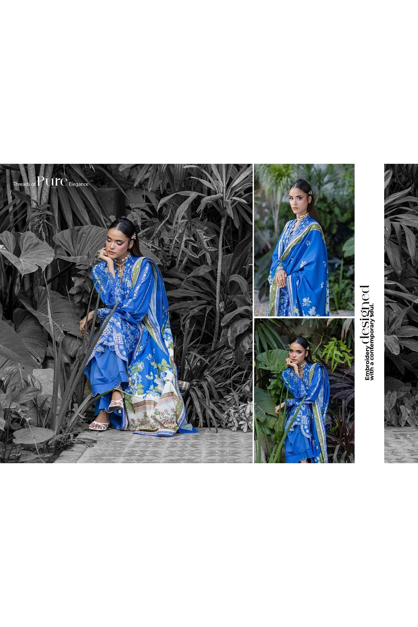 [ SUIT F ] - ZELLBURY CHIKANKARI LAWN EMBROIDERED COLLECTION 2026