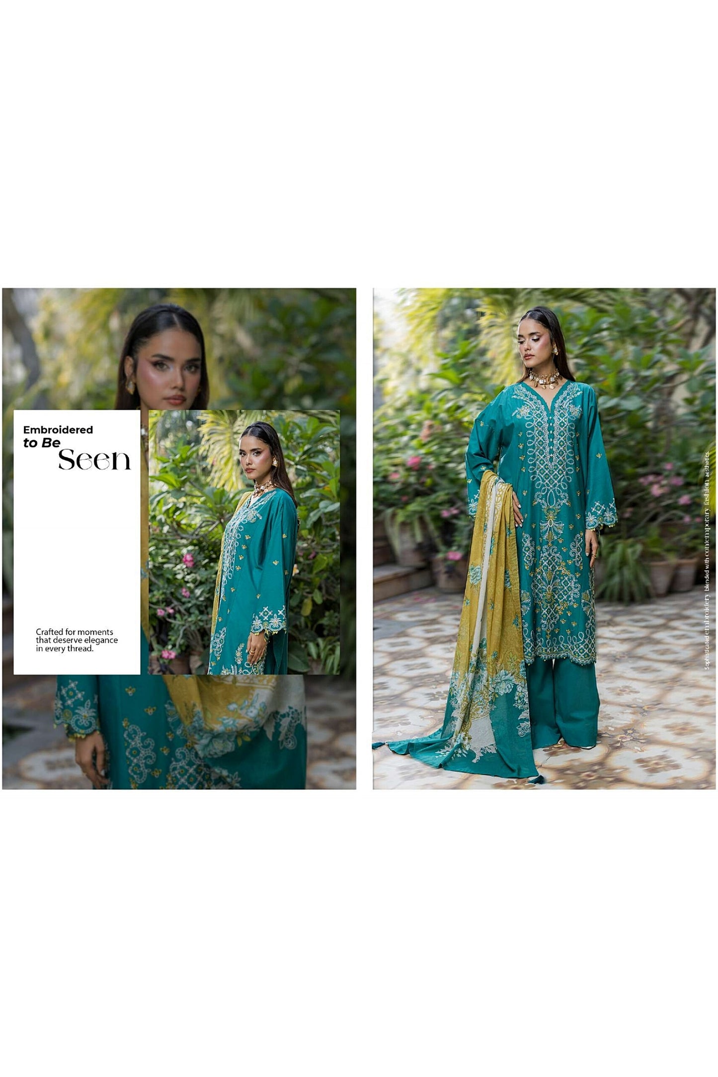 [ SUIT I ] - ZELLBURY CHIKANKARI LAWN EMBROIDERED COLLECTION 2026