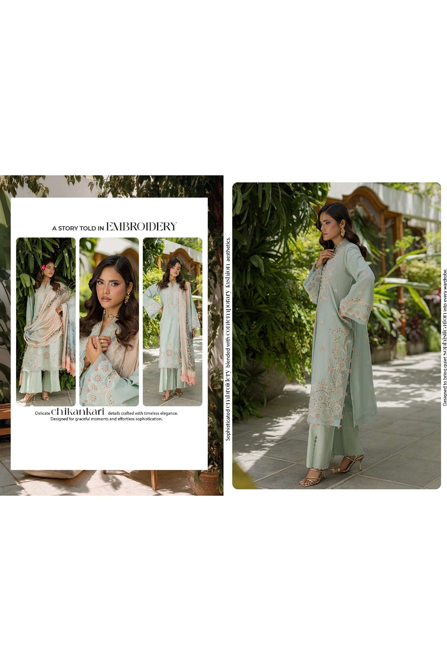 [ SUIT K ] - ZELLBURY CHIKANKARI LAWN EMBROIDERED COLLECTION 2026