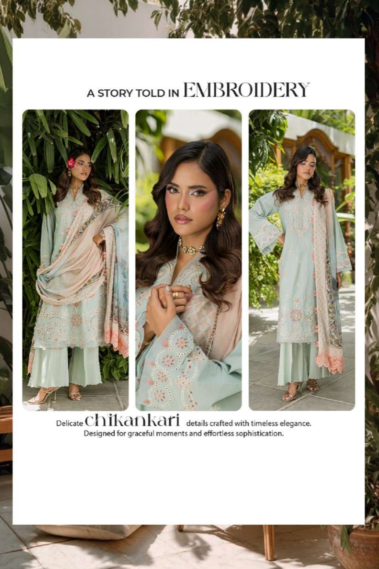 [ SUIT K ] - ZELLBURY CHIKANKARI LAWN EMBROIDERED COLLECTION 2026