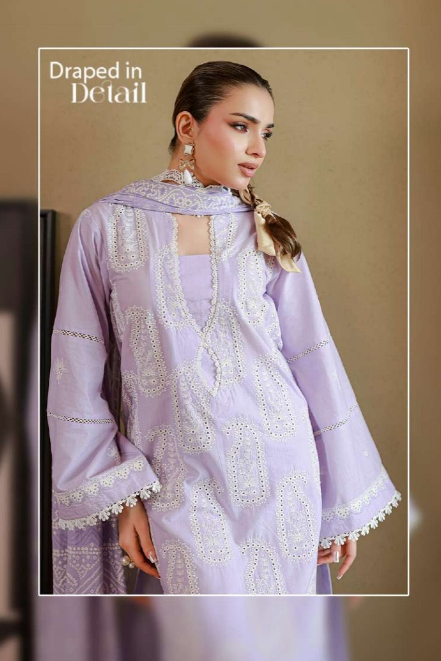 [ SUIT L ] - ZELLBURY CHIKANKARI LAWN EMBROIDERED COLLECTION 2026