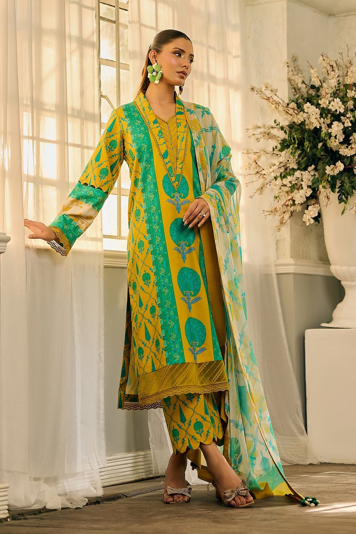 [ SUIT F ] - CHARIZMA C - PRINTS LAWN WITH PRINTED CHIFFON DUPATTA COLLECTION 2026