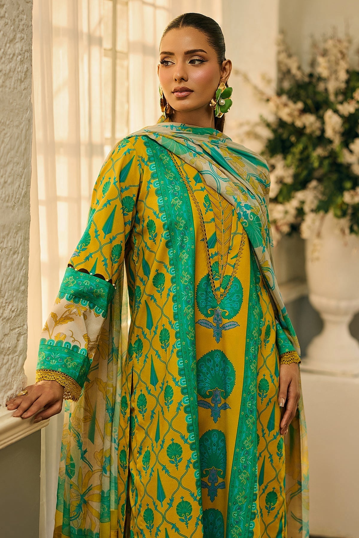 [ SUIT F ] - CHARIZMA C - PRINTS LAWN WITH PRINTED CHIFFON DUPATTA COLLECTION 2026