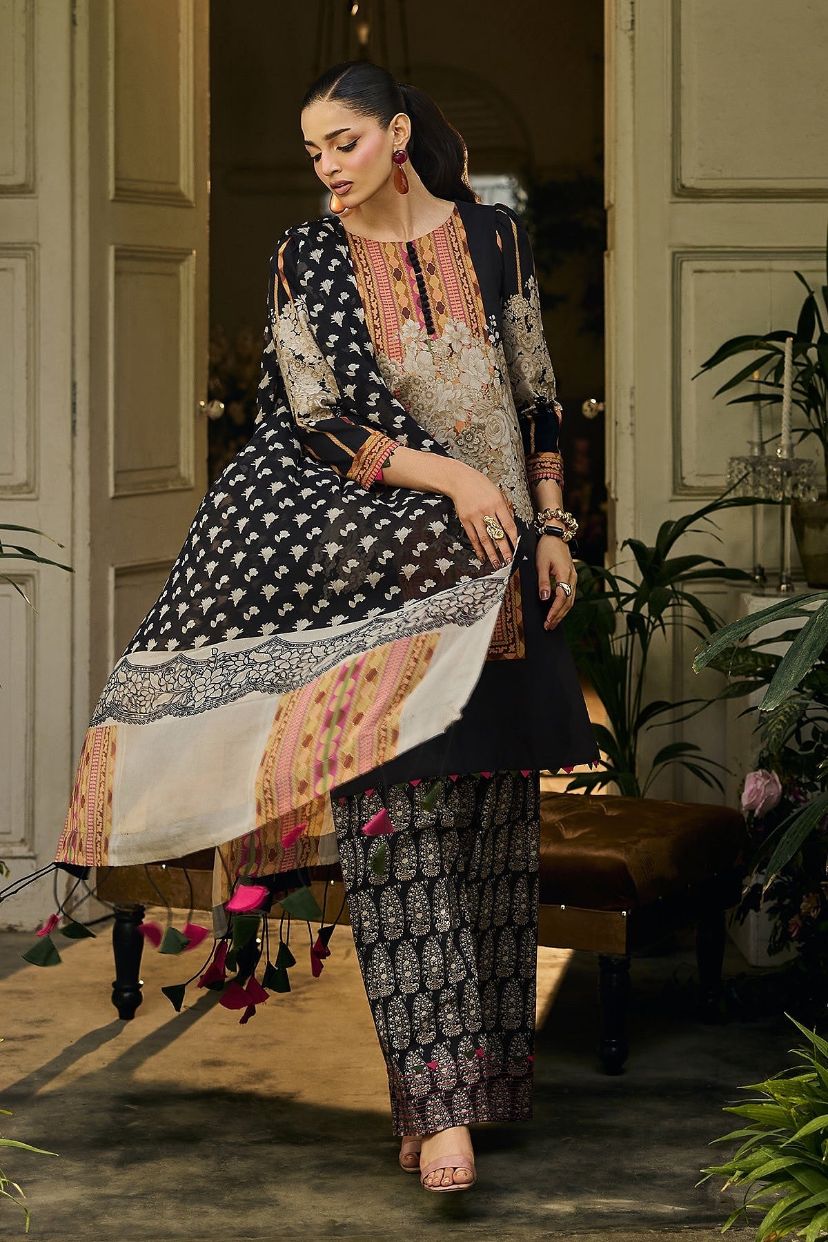 [ SUIT A ] - CHARIZMA C - PRINTS LAWN WITH PRINTED CHIFFON DUPATTA COLLECTION 2026
