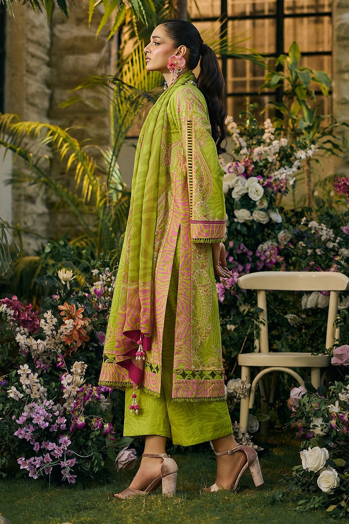 [ SUIT B ] - CHARIZMA C - PRINTS LAWN WITH PRINTED CHIFFON DUPATTA COLLECTION 2026
