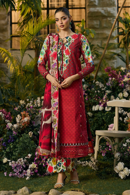 [ SUIT D ] - CHARIZMA C - PRINTS LAWN WITH PRINTED CHIFFON DUPATTA COLLECTION 2026