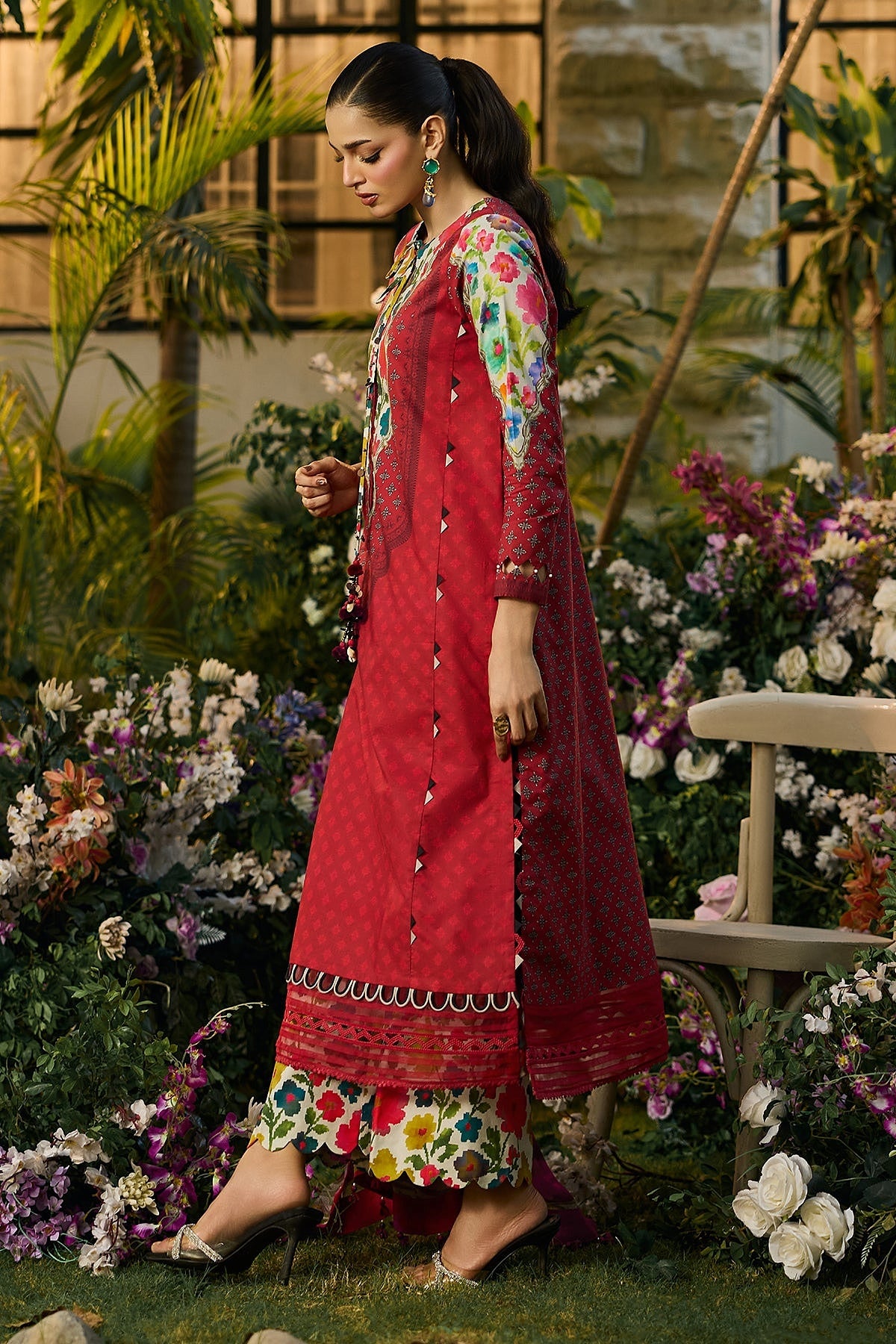 [ SUIT D ] - CHARIZMA C - PRINTS LAWN WITH PRINTED CHIFFON DUPATTA COLLECTION 2026