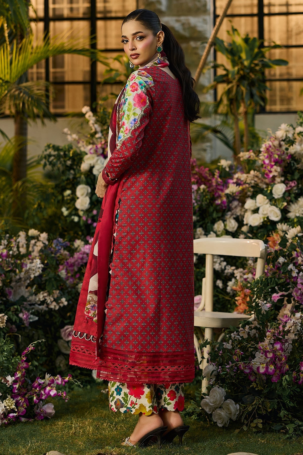 [ SUIT D ] - CHARIZMA C - PRINTS LAWN WITH PRINTED CHIFFON DUPATTA COLLECTION 2026