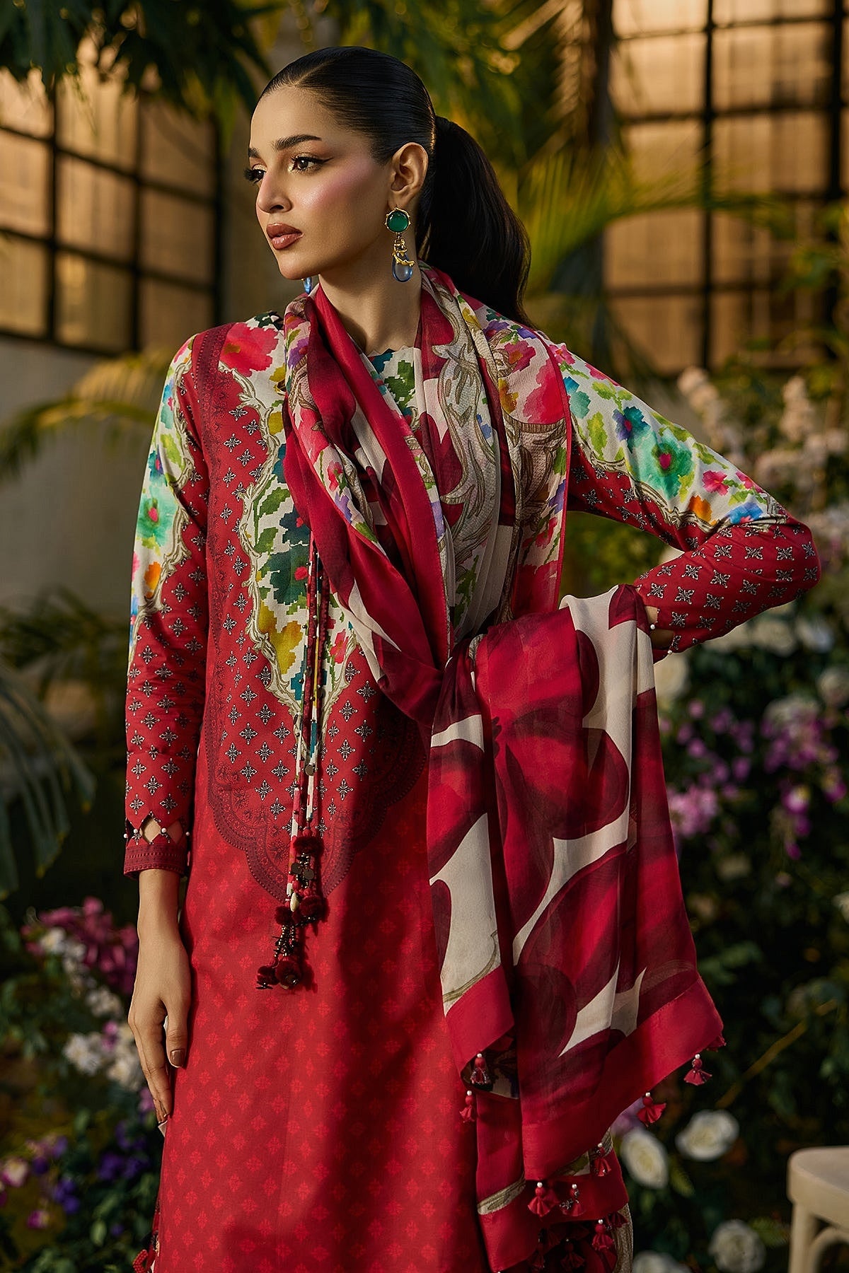[ SUIT D ] - CHARIZMA C - PRINTS LAWN WITH PRINTED CHIFFON DUPATTA COLLECTION 2026