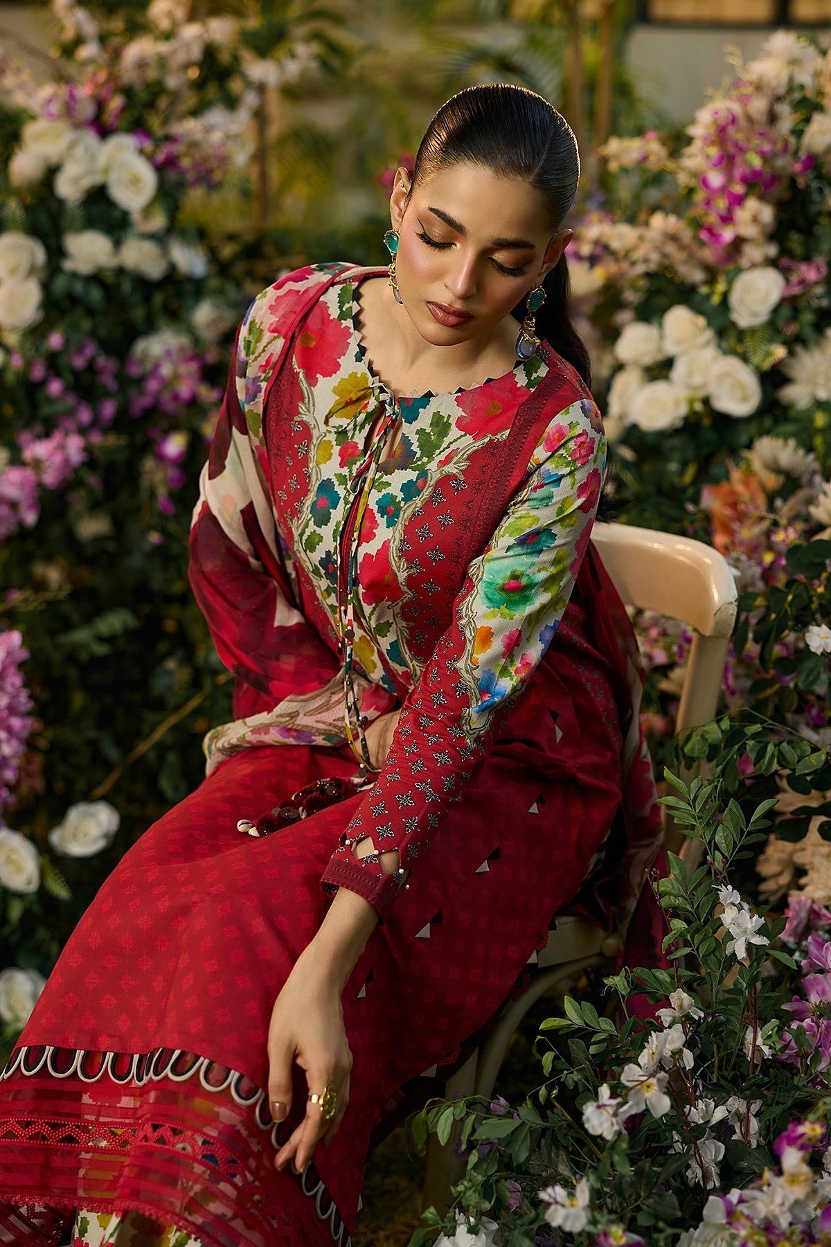 [ SUIT D ] - CHARIZMA C - PRINTS LAWN WITH PRINTED CHIFFON DUPATTA COLLECTION 2026