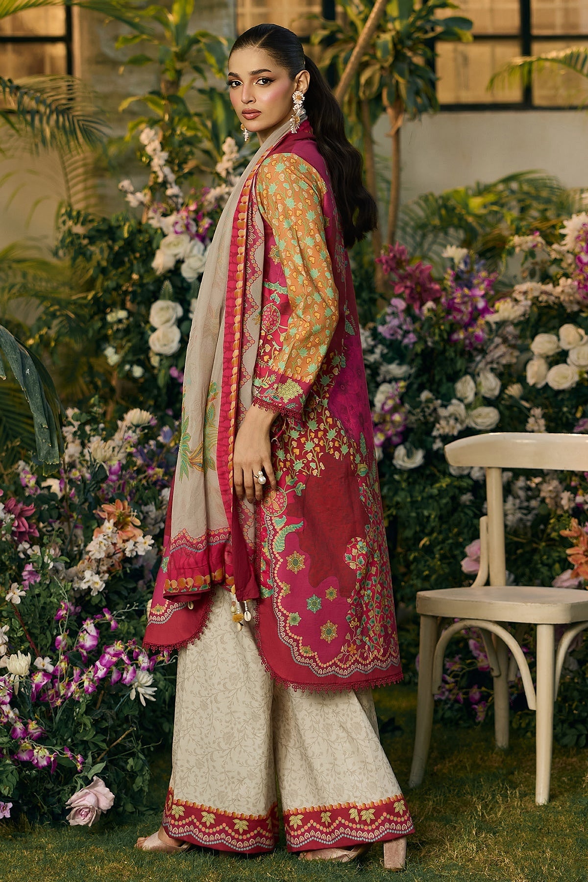 [ SUIT G ] - CHARIZMA C - PRINTS LAWN WITH PRINTED CHIFFON DUPATTA COLLECTION 2026
