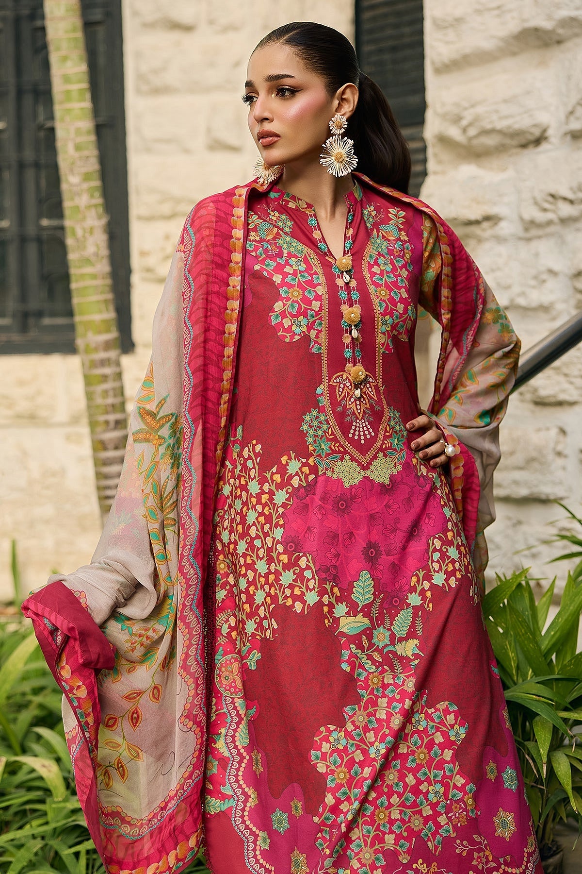 [ SUIT G ] - CHARIZMA C - PRINTS LAWN WITH PRINTED CHIFFON DUPATTA COLLECTION 2026