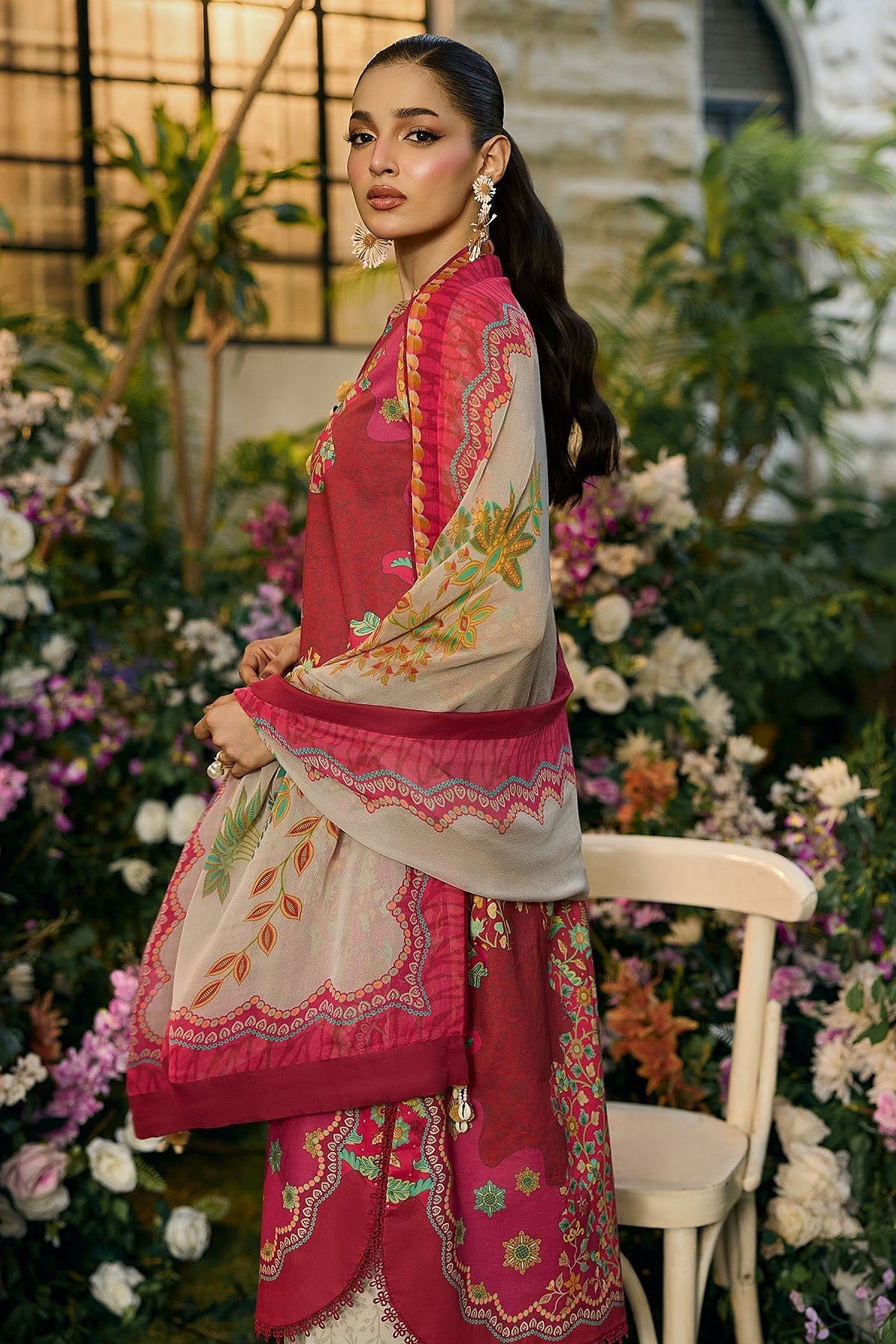 [ SUIT G ] - CHARIZMA C - PRINTS LAWN WITH PRINTED CHIFFON DUPATTA COLLECTION 2026