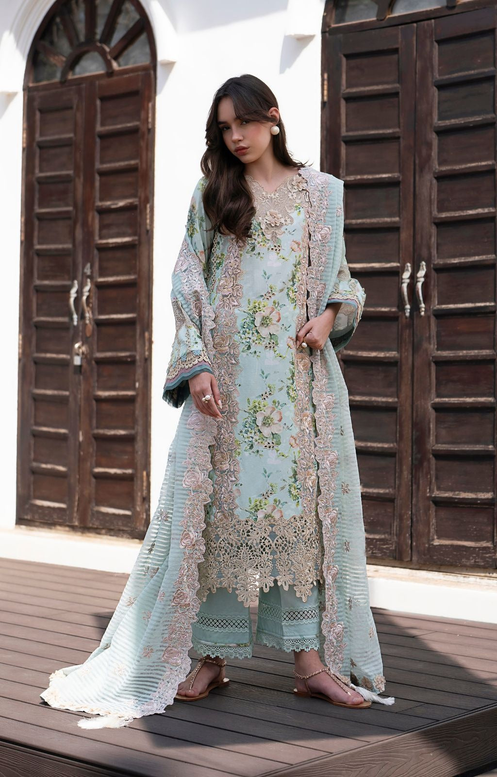ALIF AJR PRITKARI LAWN EMBROIDERED 2025