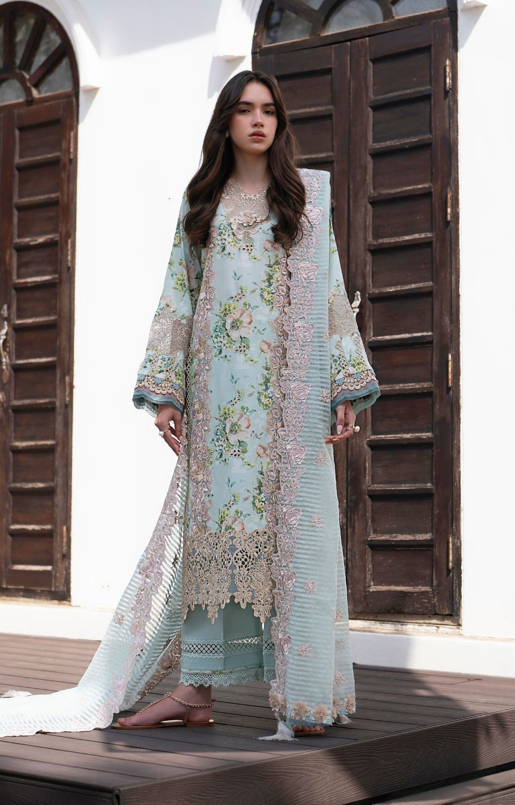 ALIF AJR PRITKARI LAWN EMBROIDERED 2025