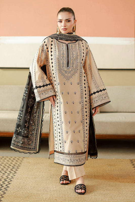 [ SUIT C ] - ZELLBURY CHIKANKARI LAWN EMBROIDERED COLLECTION 2026