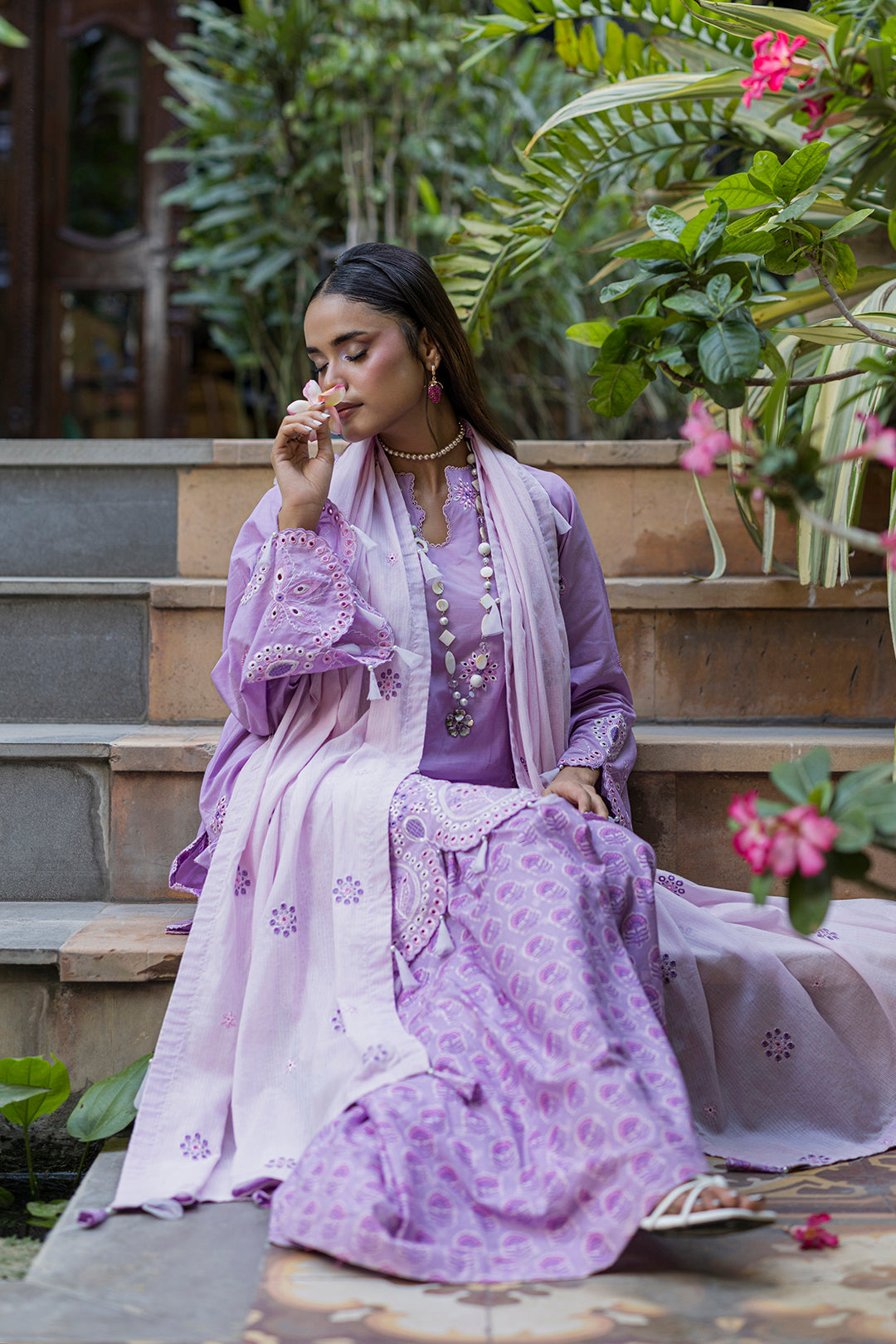 [ SUIT A ] - ZELLBURY CHIKANKARI LAWN EMBROIDERED COLLECTION 2026