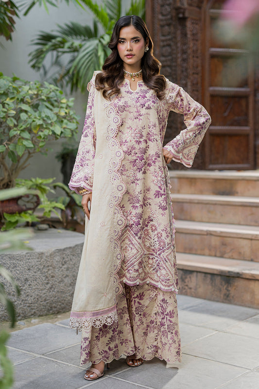 [ SUIT B ] - ZELLBURY CHIKANKARI LAWN EMBROIDERED COLLECTION 2026