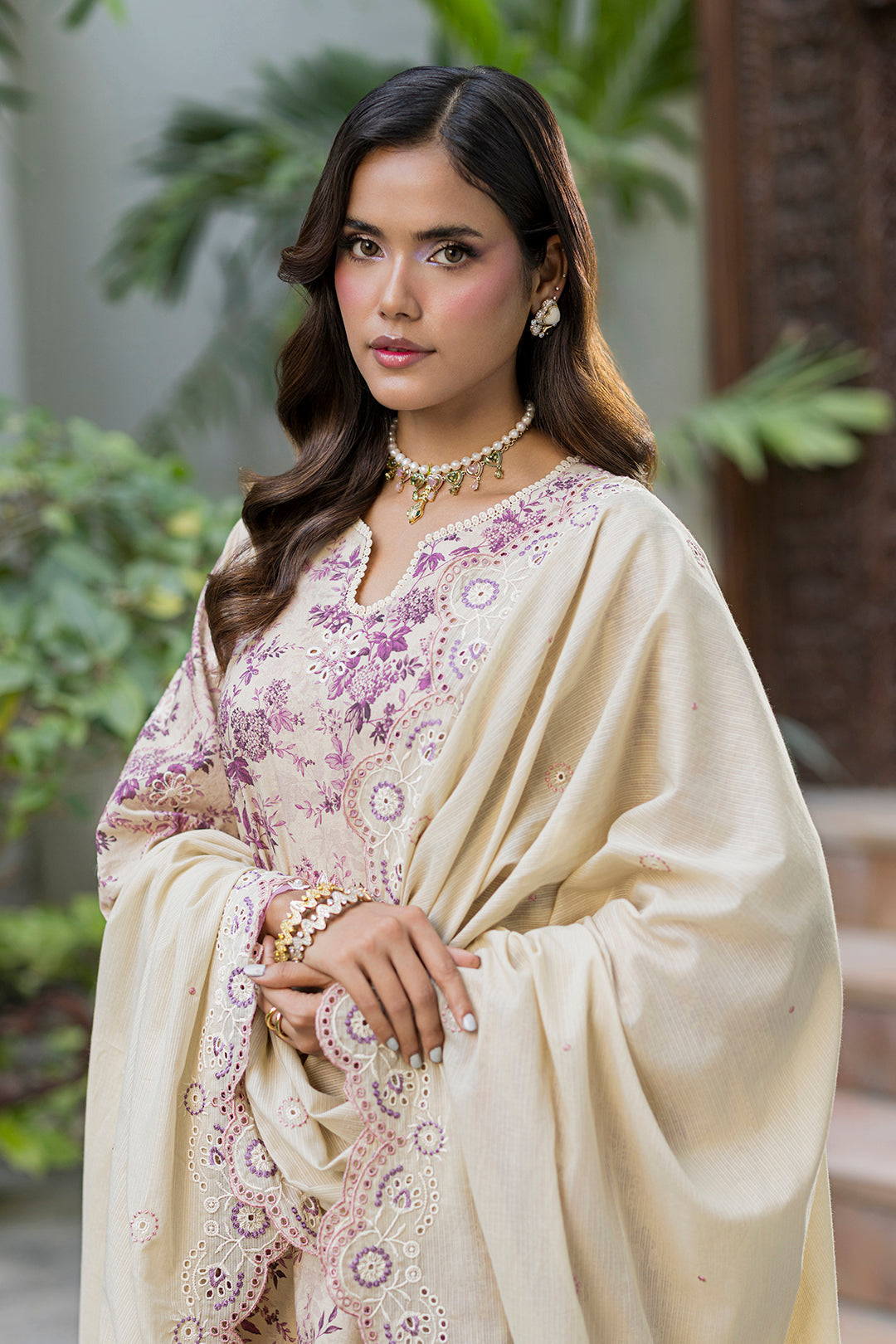 [ SUIT B ] - ZELLBURY CHIKANKARI LAWN EMBROIDERED COLLECTION 2026