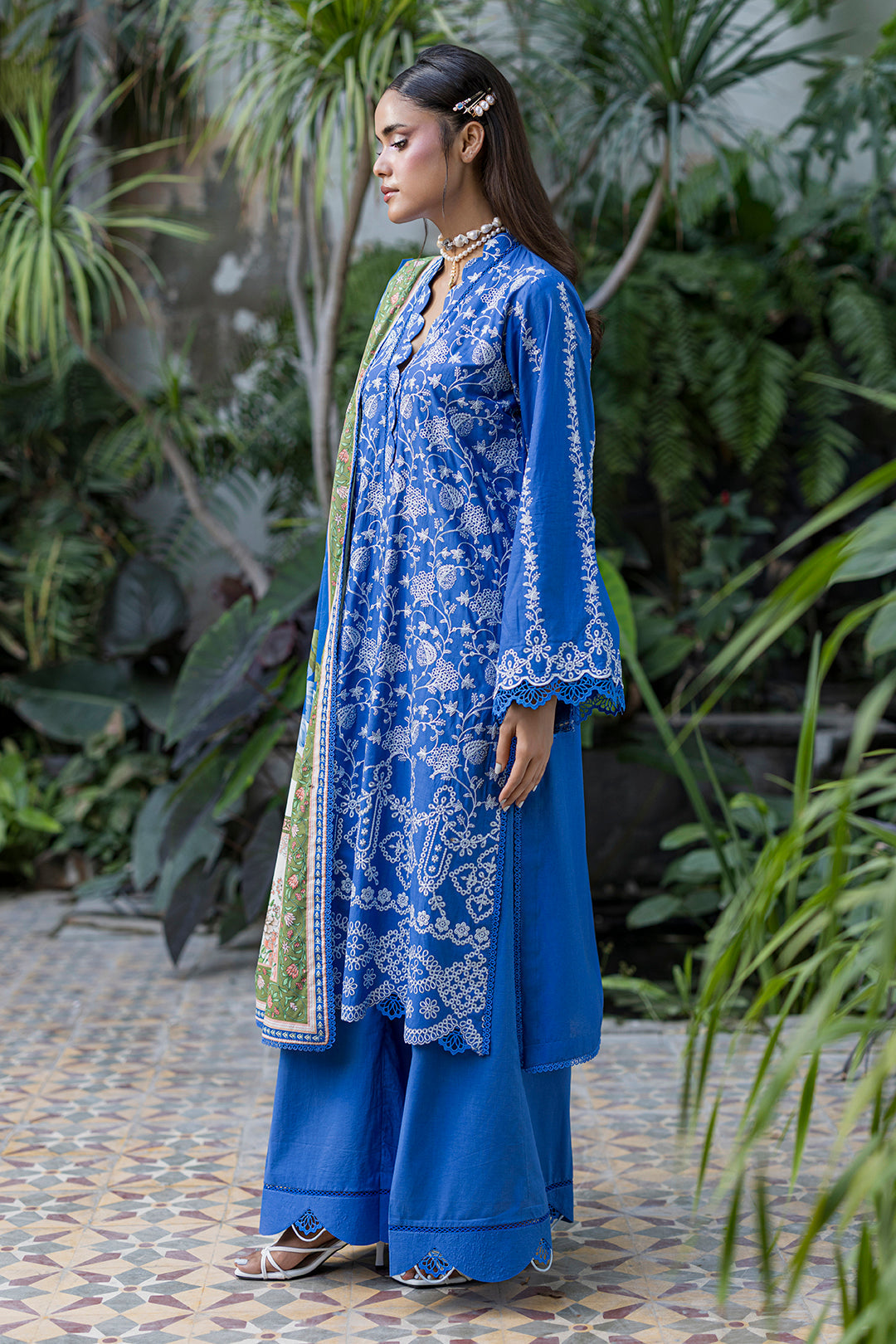 [ SUIT F ] - ZELLBURY CHIKANKARI LAWN EMBROIDERED COLLECTION 2026