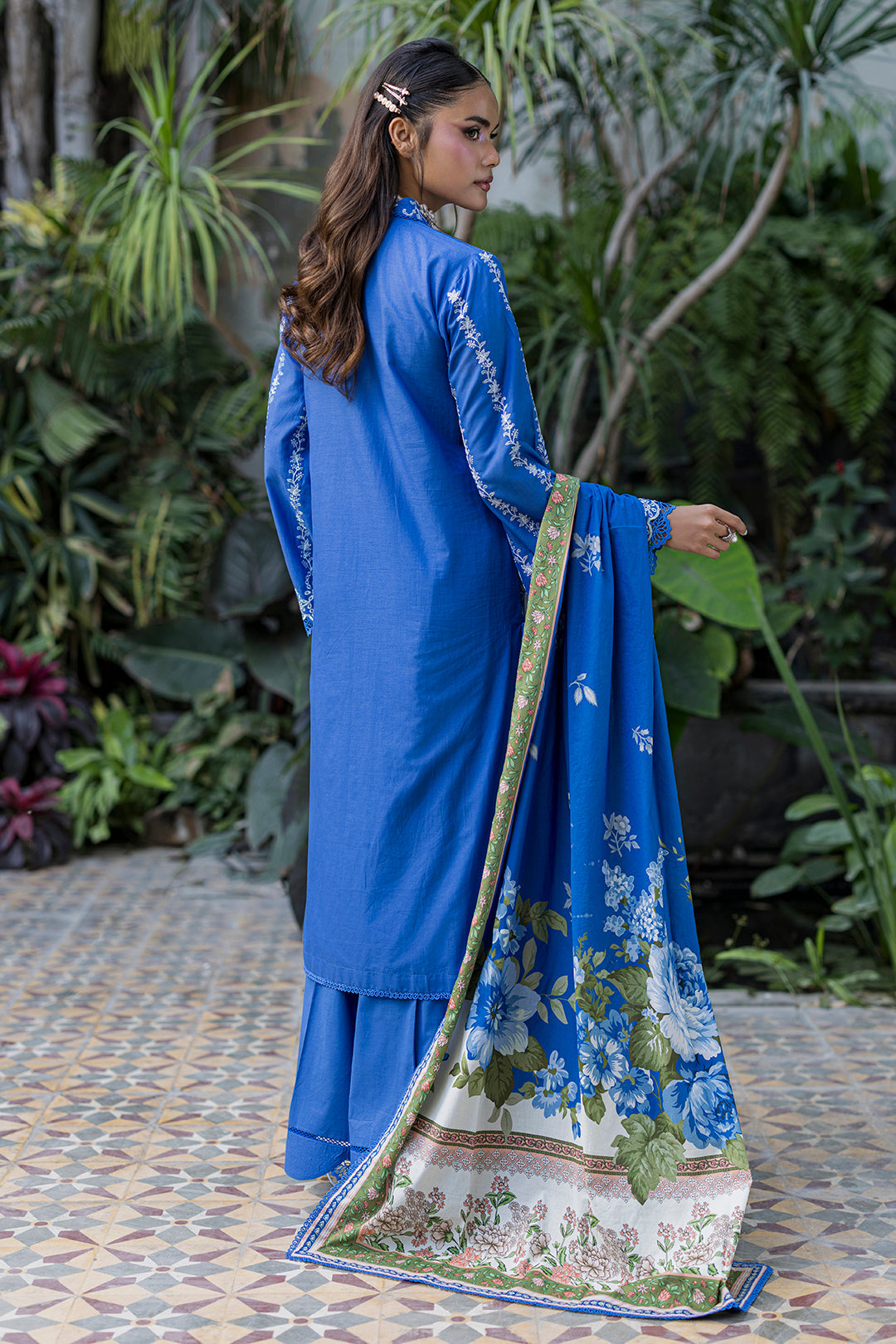 [ SUIT F ] - ZELLBURY CHIKANKARI LAWN EMBROIDERED COLLECTION 2026