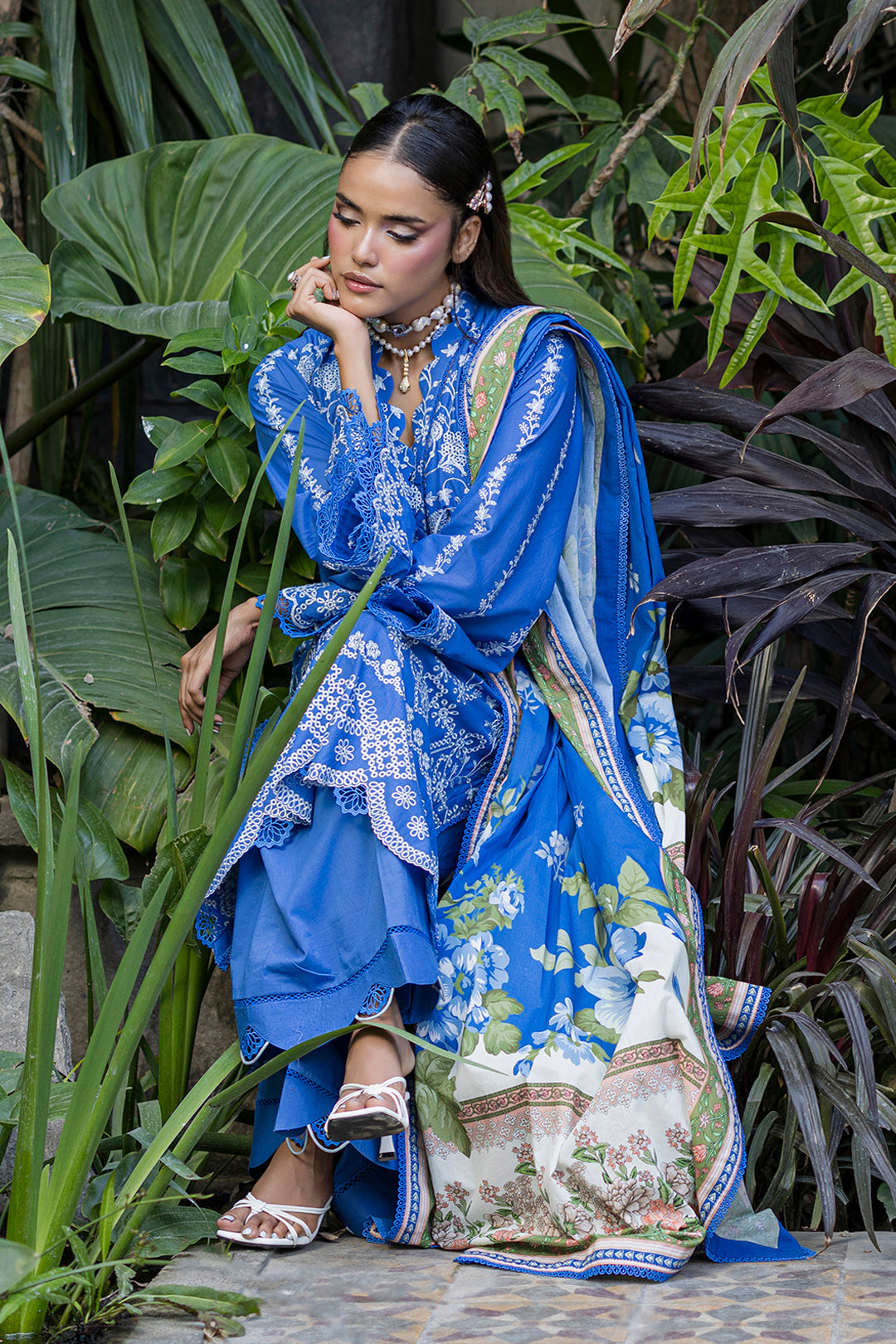 [ SUIT F ] - ZELLBURY CHIKANKARI LAWN EMBROIDERED COLLECTION 2026