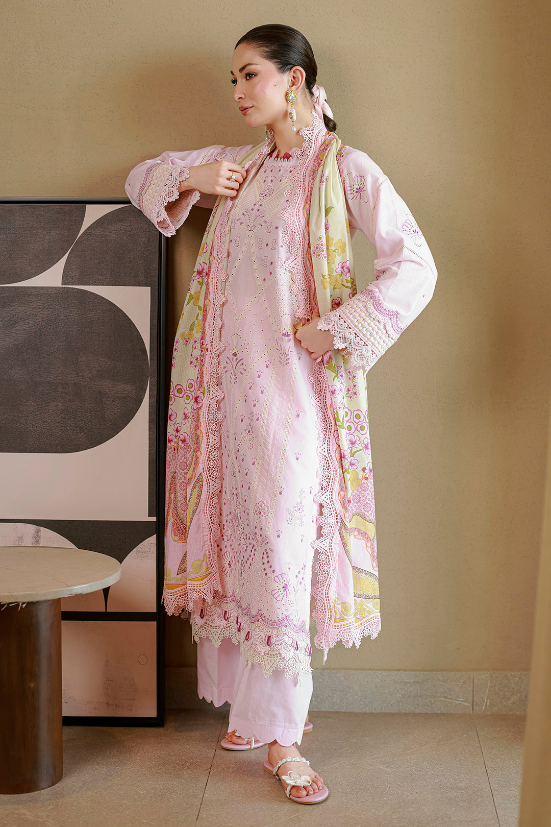 [ SUIT E ] - ZELLBURY CHIKANKARI LAWN EMBROIDERED COLLECTION 2026