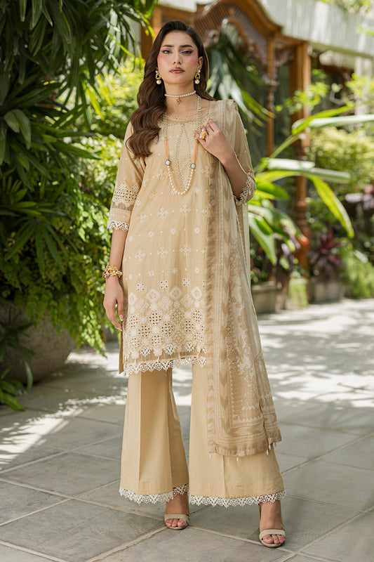[ SUIT G ] - ZELLBURY CHIKANKARI LAWN EMBROIDERED COLLECTION 2026