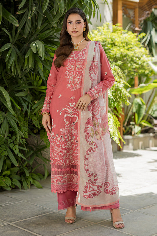 [ SUIT H ] - ZELLBURY CHIKANKARI LAWN EMBROIDERED COLLECTION 2026