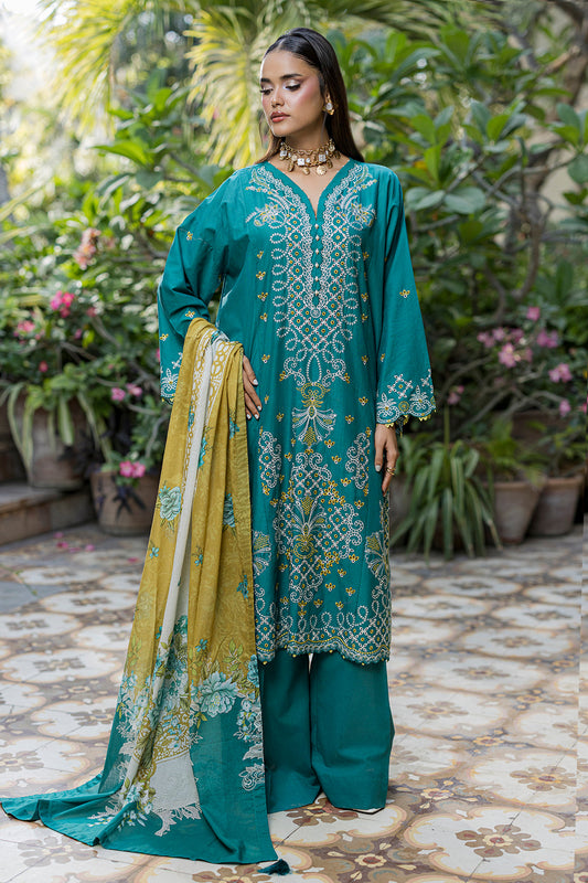 [ SUIT I ] - ZELLBURY CHIKANKARI LAWN EMBROIDERED COLLECTION 2026