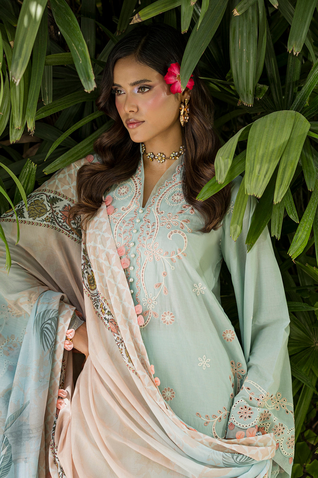 [ SUIT K ] - ZELLBURY CHIKANKARI LAWN EMBROIDERED COLLECTION 2026