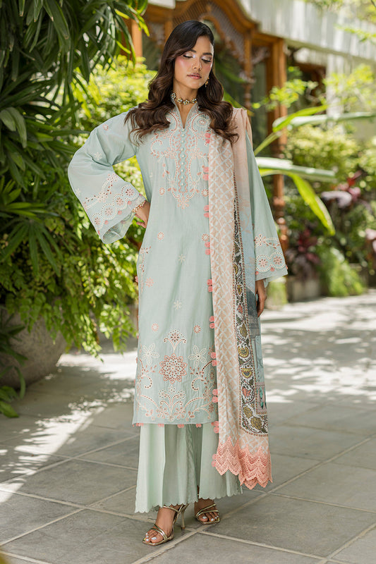 [ SUIT K ] - ZELLBURY CHIKANKARI LAWN EMBROIDERED COLLECTION 2026