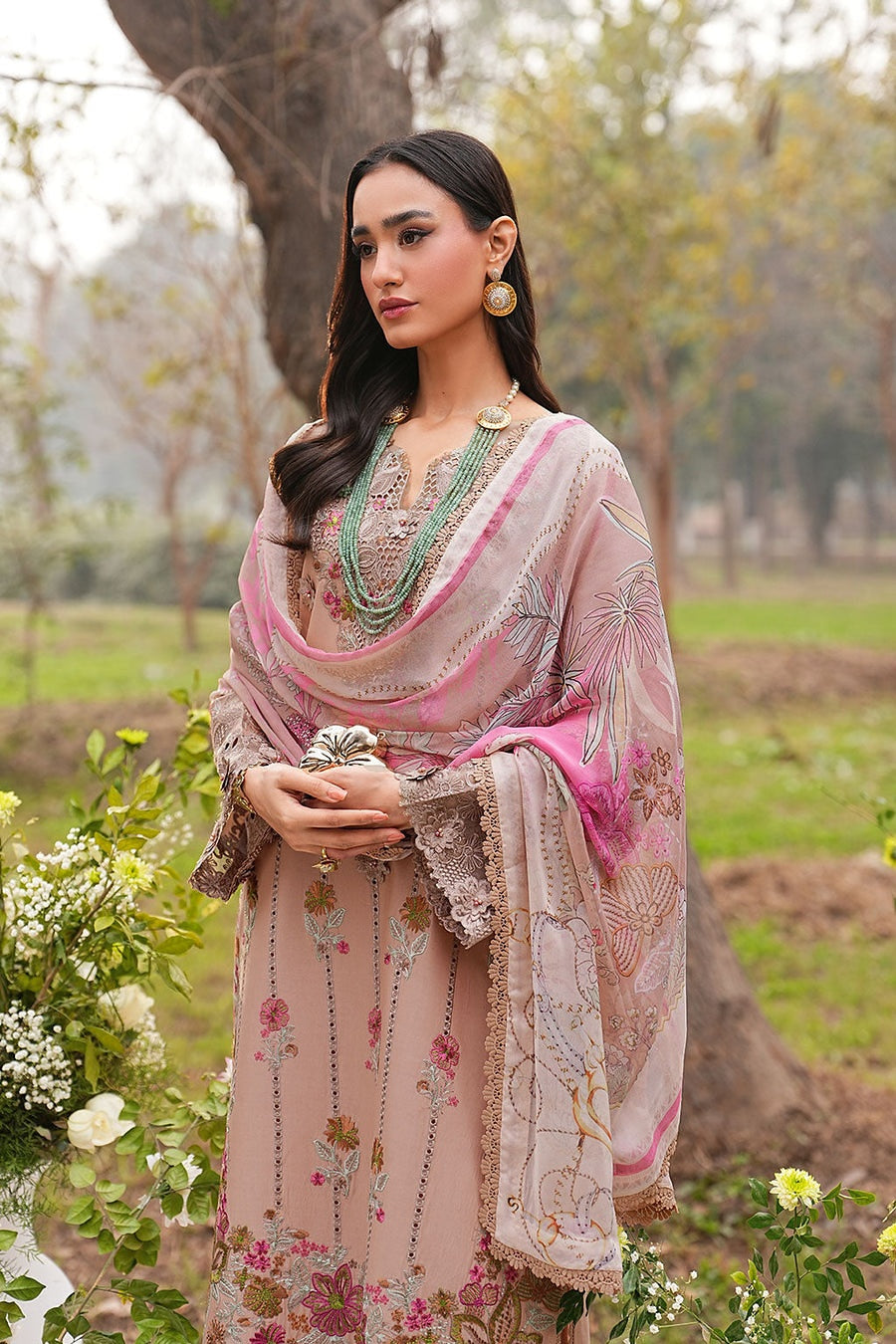 [ SUIT G ] - RAMSHA GHAZAL LUXURY LAWN VOL 6 COLLECTION 2026