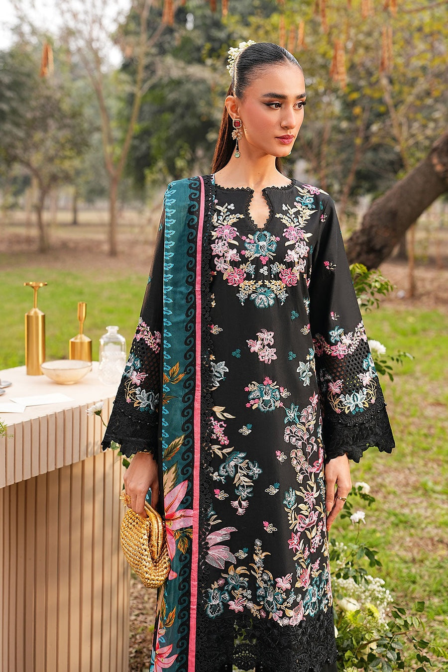 [ SUIT F ] - RAMSHA GHAZAL LUXURY LAWN VOL 6 COLLECTION 2026