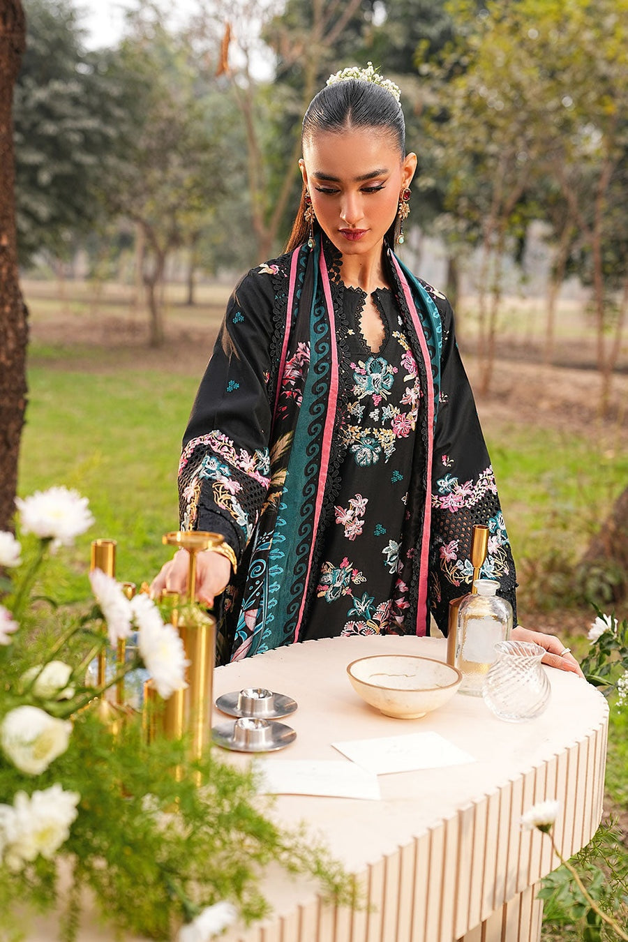 [ SUIT F ] - RAMSHA GHAZAL LUXURY LAWN VOL 6 COLLECTION 2026