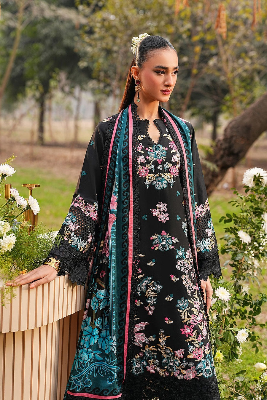 [ SUIT F ] - RAMSHA GHAZAL LUXURY LAWN VOL 6 COLLECTION 2026