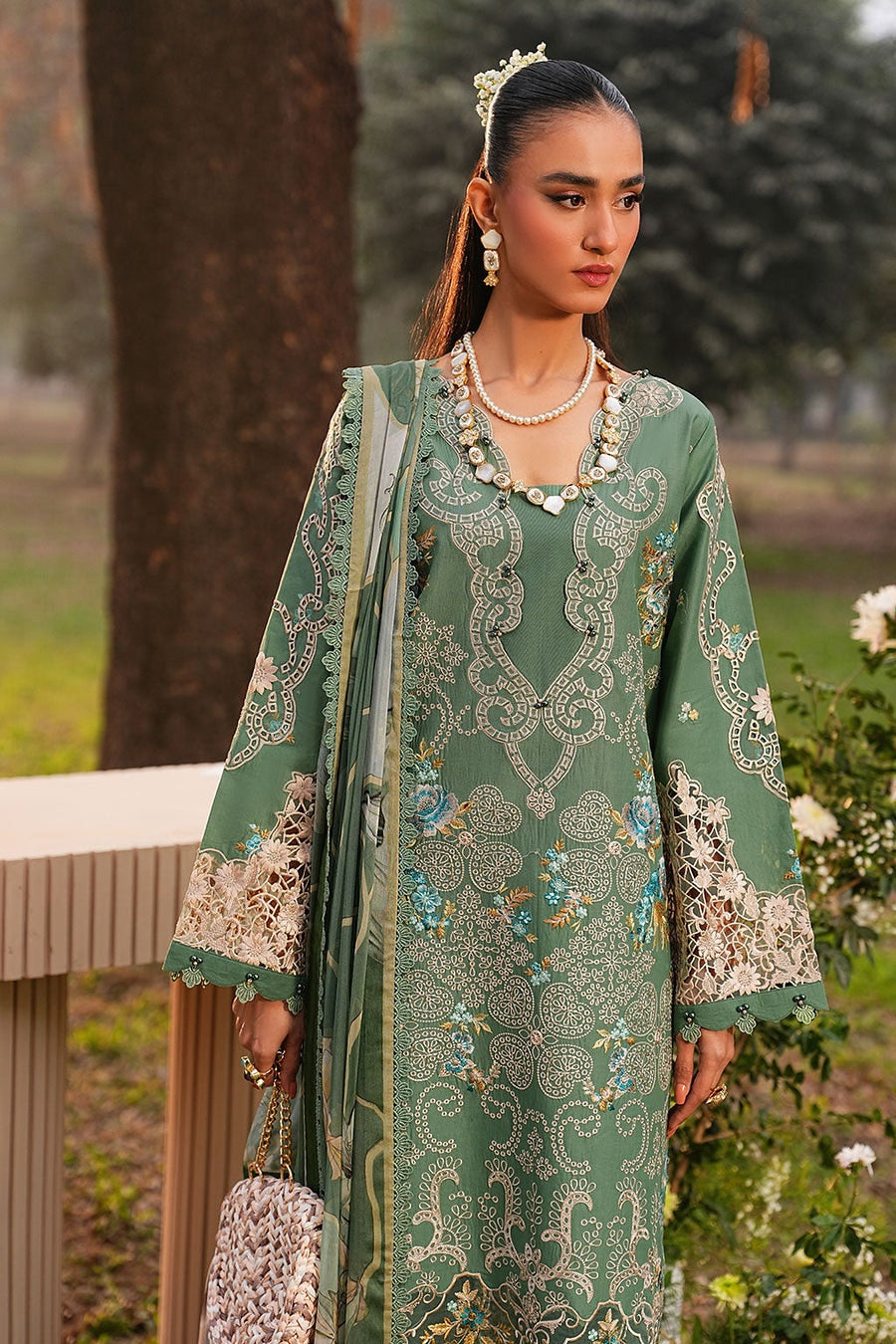 [ SUIT E ] - RAMSHA GHAZAL LUXURY LAWN VOL 6 COLLECTION 2026
