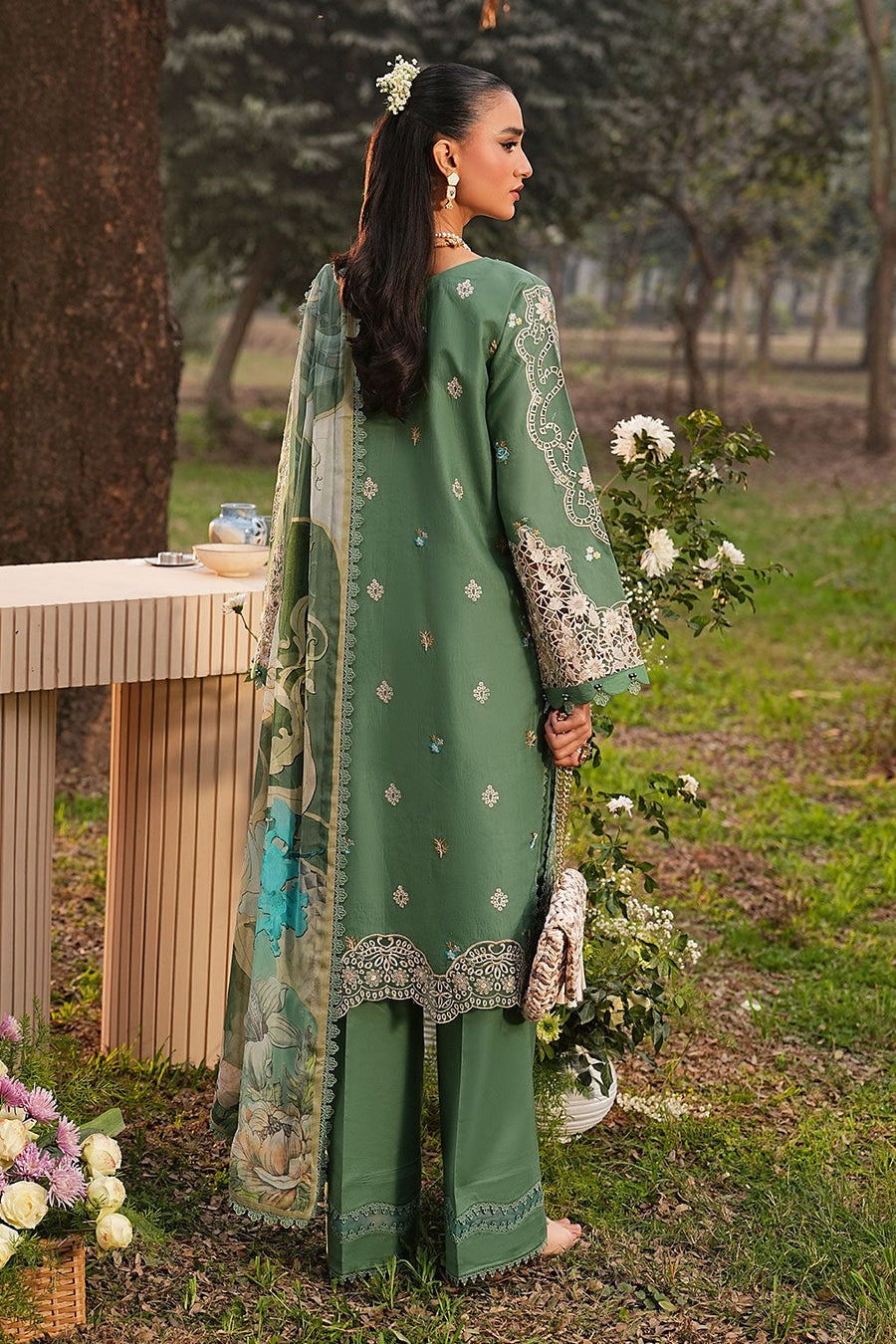 [ SUIT E ] - RAMSHA GHAZAL LUXURY LAWN VOL 6 COLLECTION 2026