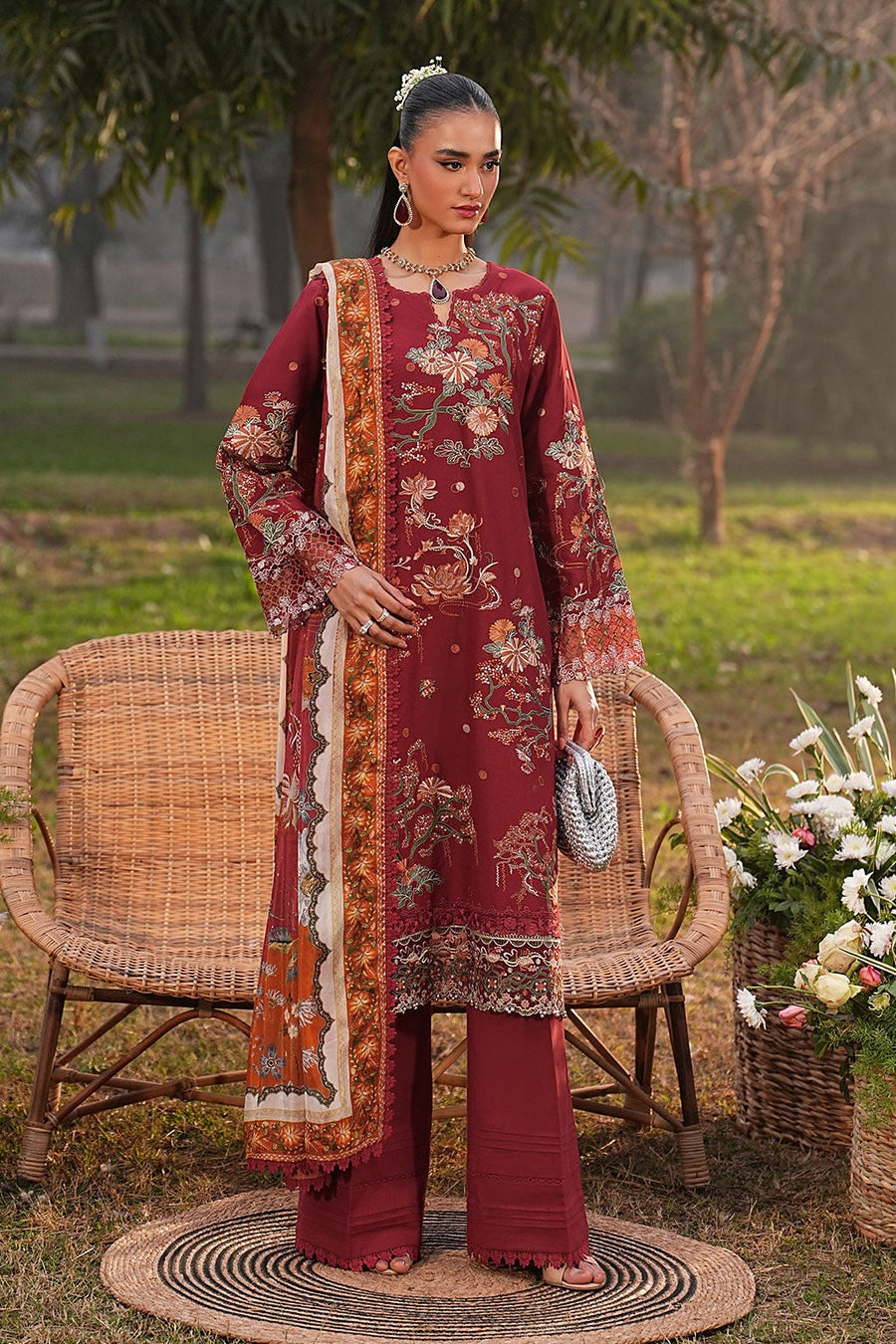 [ SUIT B ] - RAMSHA GHAZAL LUXURY LAWN VOL 6 COLLECTION 2026