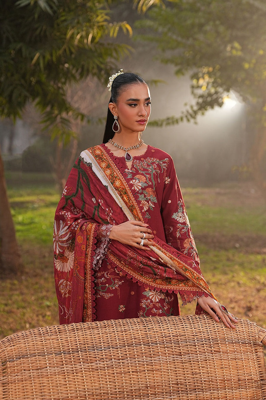[ SUIT B ] - RAMSHA GHAZAL LUXURY LAWN VOL 6 COLLECTION 2026