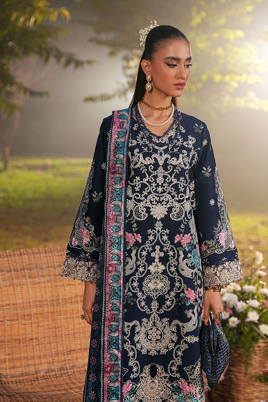 [ SUIT A ] - RAMSHA GHAZAL LUXURY LAWN VOL 6 COLLECTION 2026