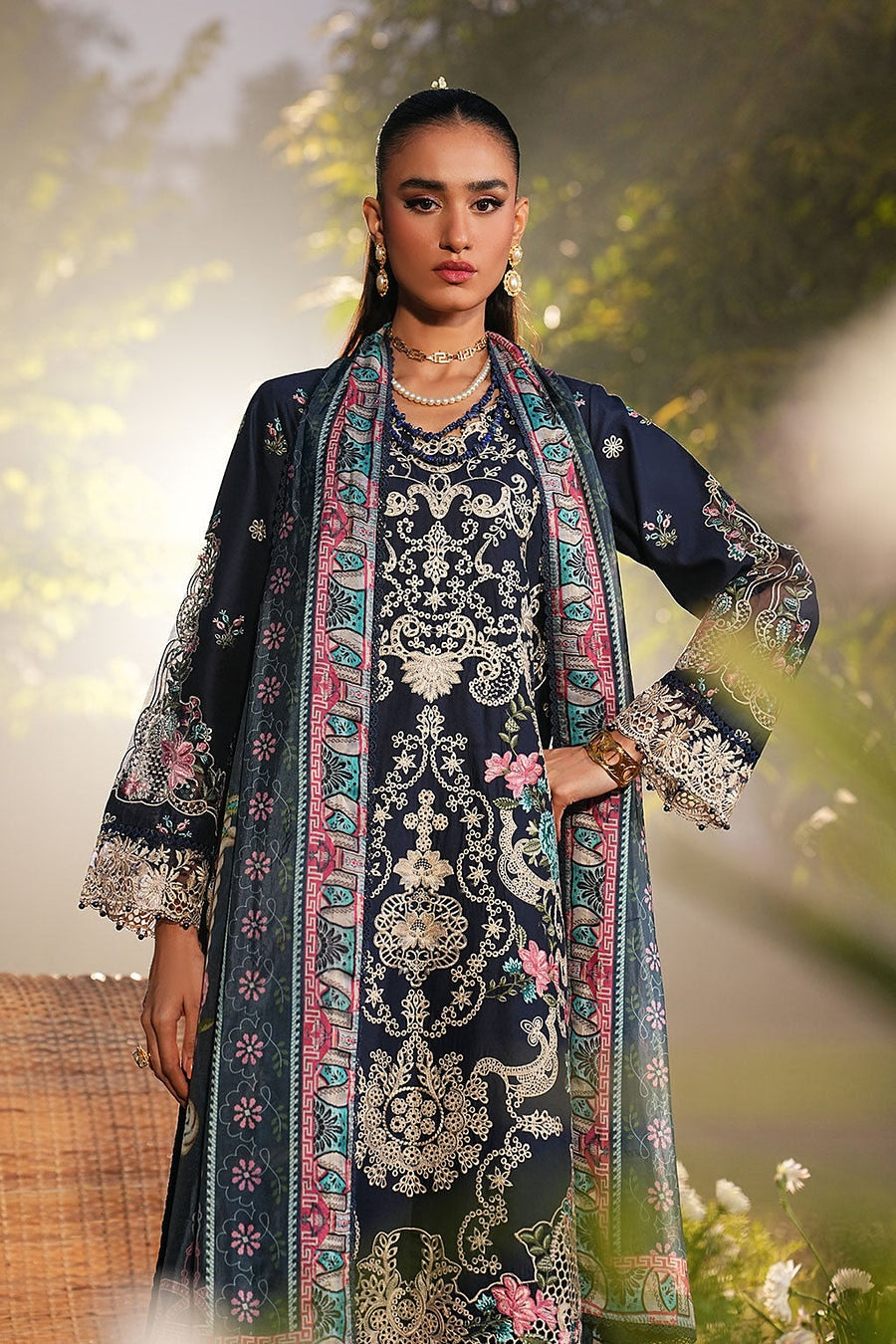 [ SUIT A ] - RAMSHA GHAZAL LUXURY LAWN VOL 6 COLLECTION 2026