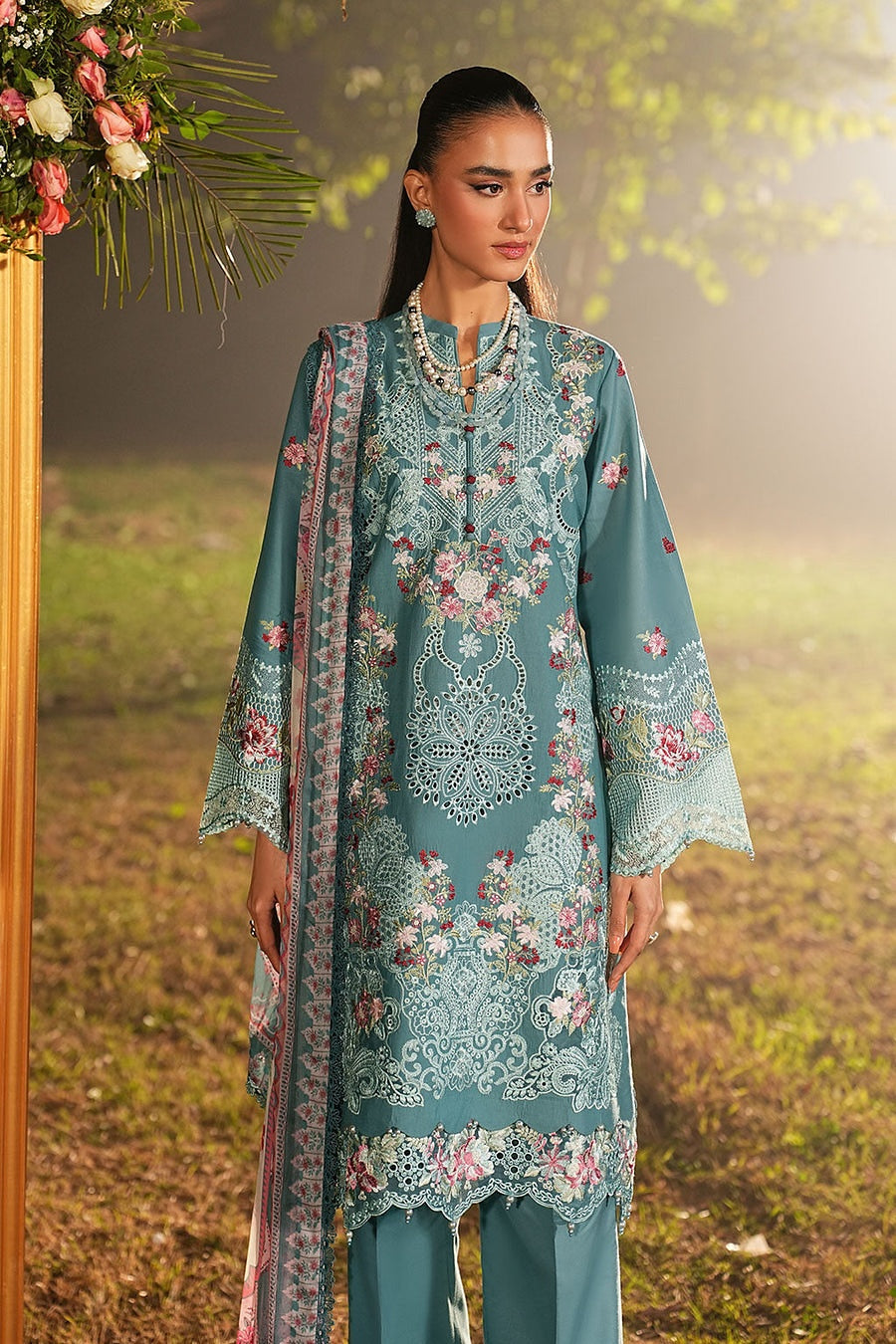 [ SUIT D ] - RAMSHA GHAZAL LUXURY LAWN VOL 6 COLLECTION 2026