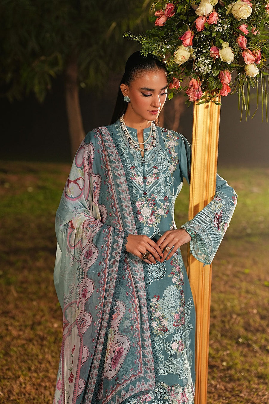 [ SUIT D ] - RAMSHA GHAZAL LUXURY LAWN VOL 6 COLLECTION 2026