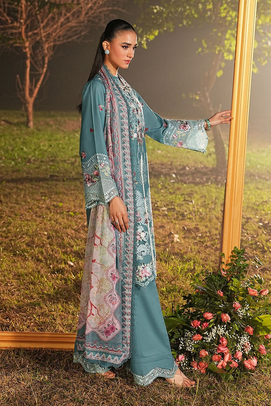[ SUIT D ] - RAMSHA GHAZAL LUXURY LAWN VOL 6 COLLECTION 2026