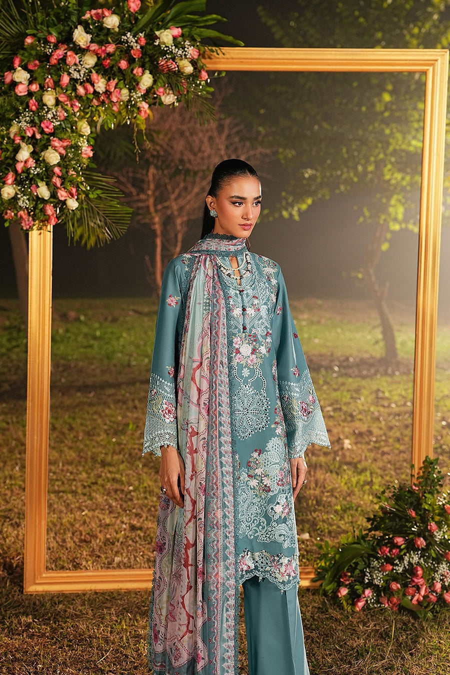 [ SUIT D ] - RAMSHA GHAZAL LUXURY LAWN VOL 6 COLLECTION 2026